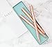 Luxye Rose Gold Pens with Rose Gold Pen Cap 3 Pcs Pen Set - Rose Gold Metal Pens - Fine Point Black Gel Ink Cap Pens - Rose Gold Office School Wedding Supplies - In White Box for Women