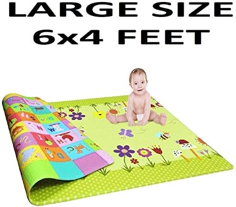 Tex Homz Baby Boy's and Girl's Double Sided Waterproof Crawl Mat Carpet (Multicolour)