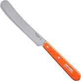 OPINEL Brunch Knife, Micro-Serrated Speading Breakfast Knife (Orange)