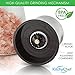 Salt Grinder and Pepper Mill, Shakers includes Himalayan Pink Salt & Pepper, 6 Oz Glass Body, 5 Grade Adjustable Ceramic Spice Crusher, Combo 2-Piece Set