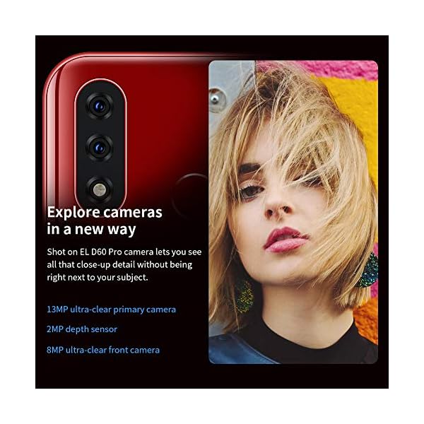 Mobile-PhoneEL-D60-PRO-4G-Smartphone-SIM-Free-Phones-Unlocked-Android-10-Phone-with-61-inches-Waterdrop-Screen4000mAh3GB32GB128GB-Extenstion-13MP-Triple-Camera-Face-IDFingerprint-Red EL 4G Mobile Phones SIM Free Unlocked Smartphones D60 PRO 6.1 Inch Android 10 3GB RAM 32GB ROM / 128GB Extension 13MP…