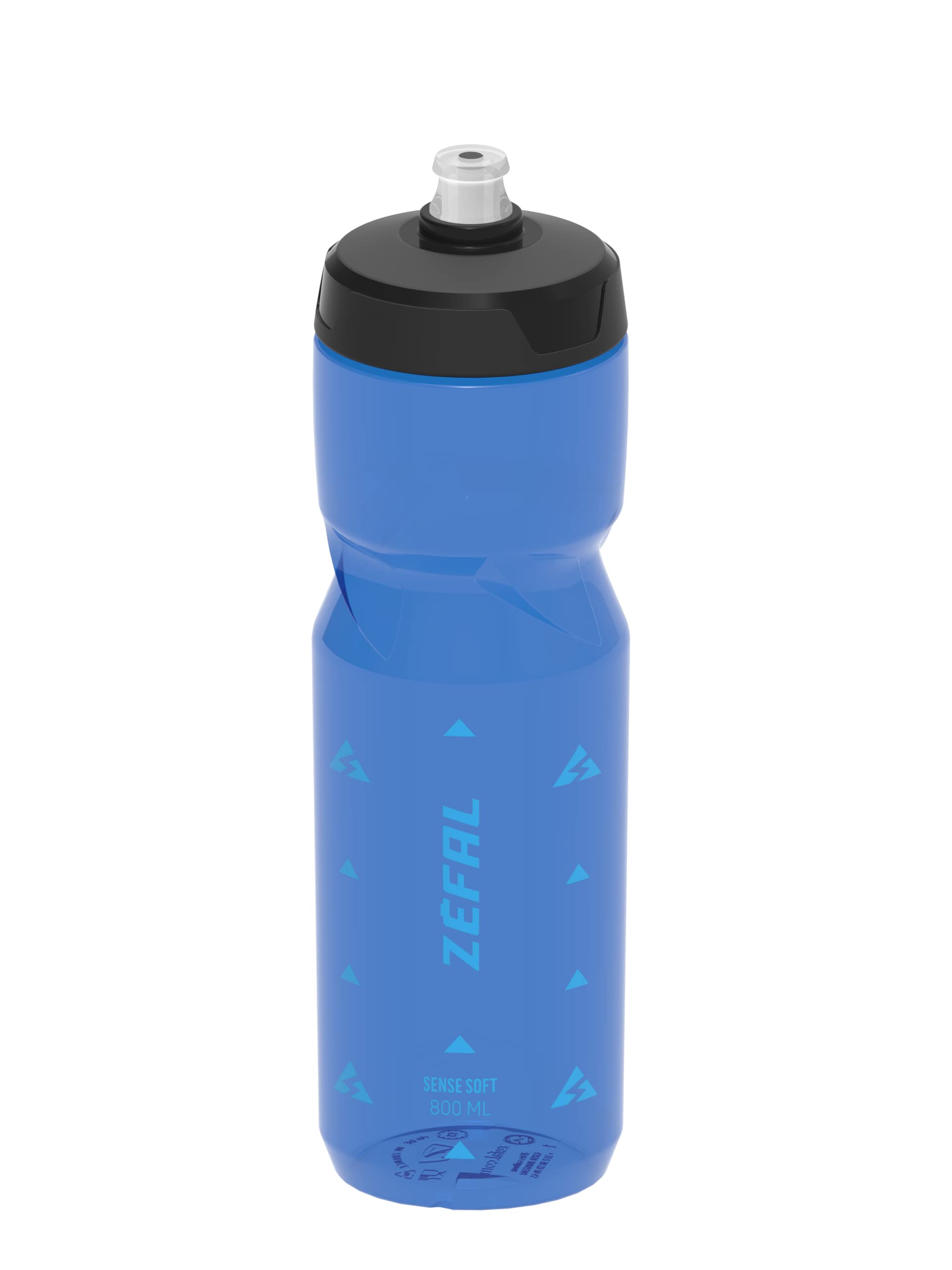 ZEFAL Sense Soft 80 Water Bottle, Translucent Blue, 800ml