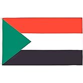 AZ FLAG - Sudan Flag - 3x5 Ft - 100D Polyester Sudanese Banner with Two Metal Grommets - Fade Resistant - Vivid Colors - 3' x 5' Feet - 150x90 Cm