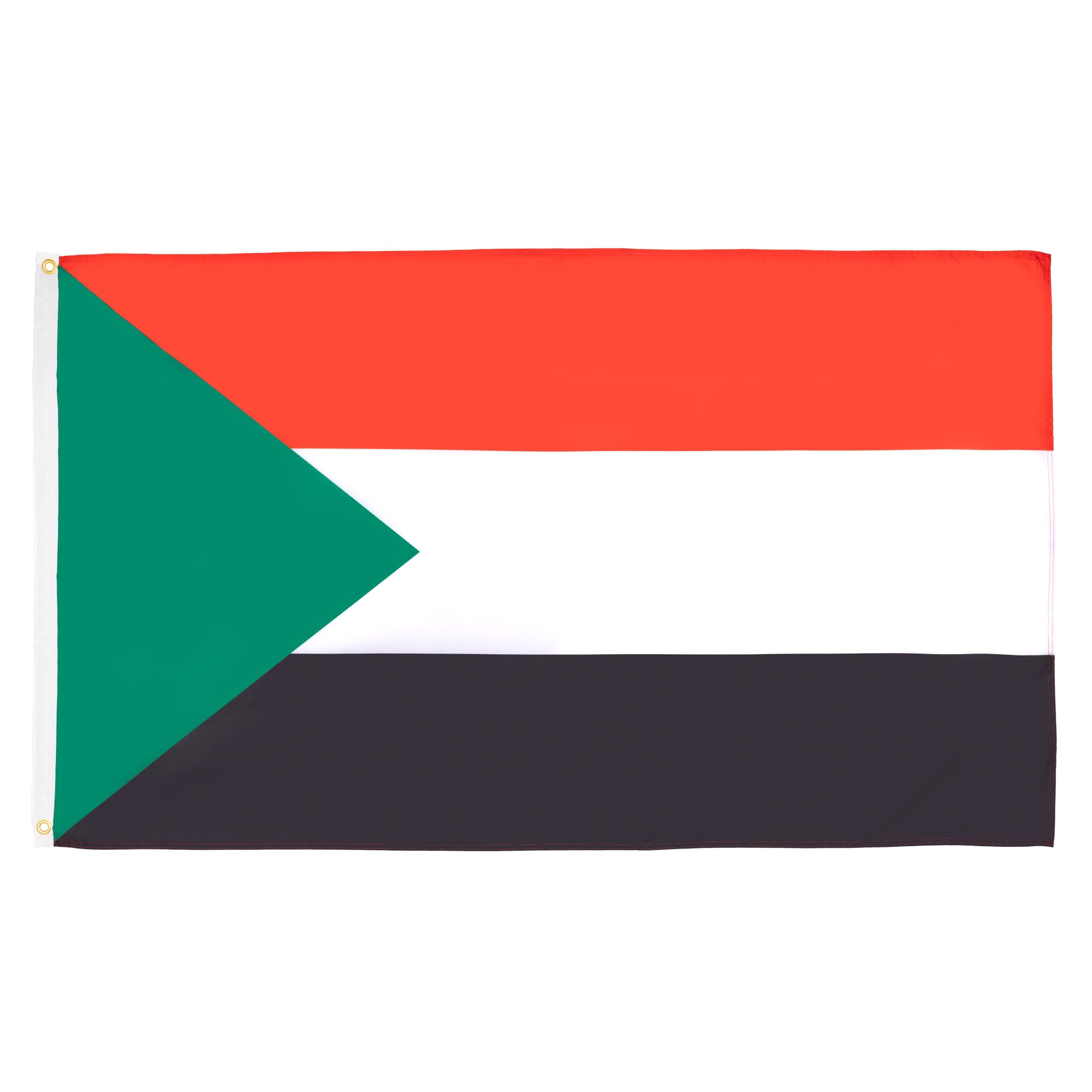 AZ FLAG - Sudan Flag - 3x5 Ft - 100D Polyester Sudanese Banner with Two Metal Grommets - Fade Resistant - Vivid Colors - 3' x 5' Feet - 150x90 Cm — image 1