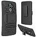 LG G Flex 2 Case, Cimo [Armor Guard] Heavy Duty Shock Absorbing Dual Layer Protection Cover with Kickstand and Locking Belt Swivel Clip for LG G Flex2 (2015) - Black