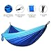 SHINE HAI Camping Hammock, Lightweight Parachute Nylon Garden Hammock, Portable Bed for Backpacking, Camping, Travel, Beach, Yard