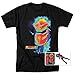 Popfunk Predator Thermal Vision T Shirt & Stickers Black Large