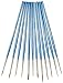 Artlicious - Hand Made All Purpose Nylon Hair Brush Set - Acrylic, Oil, Watercolor Paints (12 Piece Set)