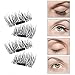 False Magnetic Eyelashes, Magnetic False Eye Lashes Magnet Eyelashes, 1 pair (4 piece) Ultra-thin 0.2mm Magnetic false eyelashes 3D Natural Reusable False Magnet Eyelashes Extension