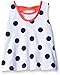 Gerber Graduates Little Girls' Toddler Sleeveless Top with Bow Back, White Polka Dot, 4T