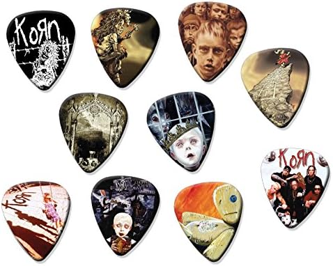 Korn (Code A5) Set of 10 Electric Acoustic Guitar Plectrums