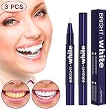 3 PCS Teeth Whitening Pen - Upgrade Gel Teeth Whitener Kit with Safe 35% Carbamide Peroxide Gel, No Sensitivity