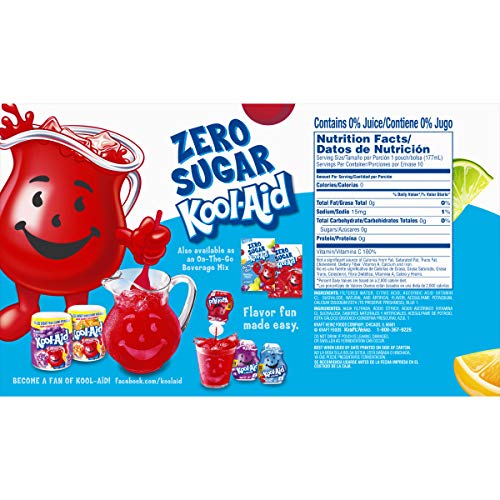 KoolAid Zero Sugar Jammers Tropical Punch Flavored Juice Drink (40