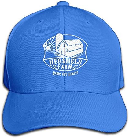 AHN0K0SIX Hershels Farm - Dead Zombie Funny Walking Hat Snap-Back Hip-Hop Cap Baseball Hat Head-Wear Cotton Trucker Hats Royalblue