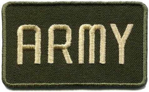 Army Military Insignia Rank War Biker Retro Applique Iron-On Patch
