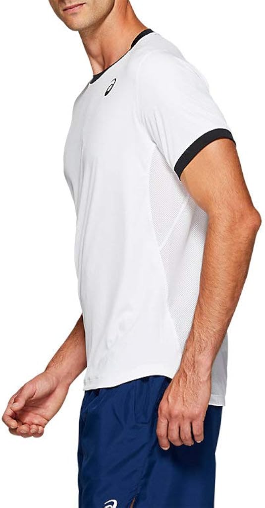 ASICS Men's Club Short Sleeve Top Tennis Apparel : Clothing