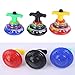 Yeahibaby 3-Pack LED Light Up Flashing UFO Spinning Tops Flashing Music Gyro(Random Color)