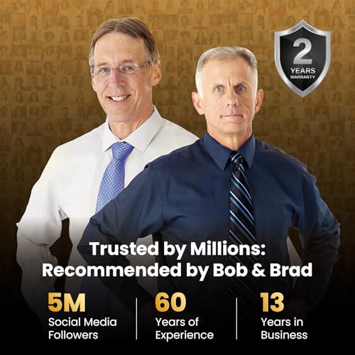 BOB AND BRAD EZBack Go Cordless Back Massager with Heat, Rechargeable Neck Massager for Deep Tissue, Electric Shiatsu 4D Kneading Massage Pillow for Neck, Back, Shoulders, Ideal Gift