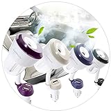 Car Oil Diffuser Humidifier, COSCOD Perfume for Car Ultrasonic Wave Mister Car Air Humidifier and Aromatherapy Essential Oil Diffuser with 2 Fast Car Usb Charger [Gift 9 Piece COSCOD Filter]- Black