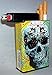 Cigarette Case Skull Head with Built on Lighter Holder Box ryo