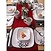 Corelle Boutique Square Kyoto Leaves 16-Piece Dinnerware Set, Service for 4