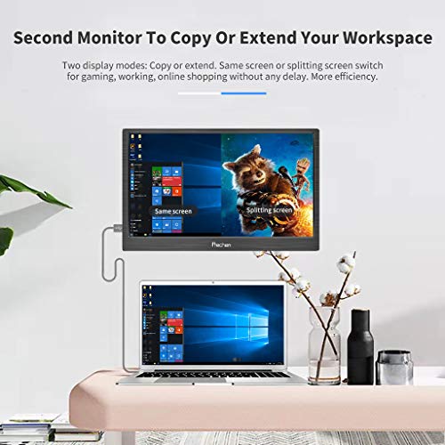 Portable Monitor, 15.6 Inch Portable Display Monitor 1920x1080 with Mini HDMI Interface/Speaker HDMI Monitor Compatible for Laptop PC PS3 PS4 Xbox