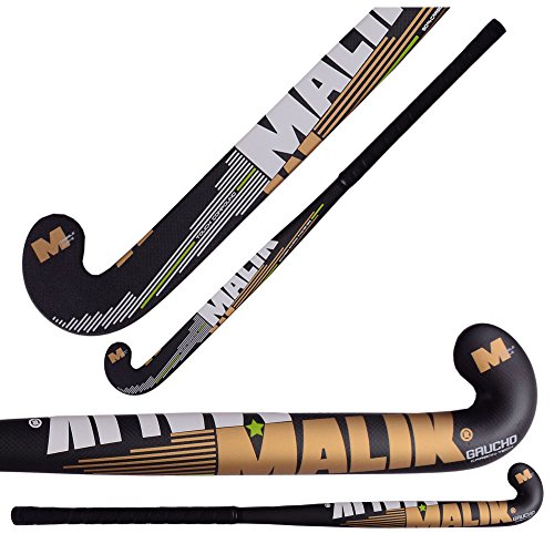 Malik Carbon Tech Field Hockey Stick Composite Outdoor Dribble Curve World Famous Gaucho 2018-90% Carbon - 5% Aramid - 5% Fiber Glass (36.5'' Length)