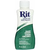 Rit 88350 8 Oz Dark Green Liquid Dye - Pack of 9 | Fabric Dyes, Liquid Dyes, Laundry Supplies, Green Dyes, Rit 8 oz Dark Green For Fabric Dye, Paint