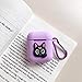 The Garnish Gripper Airpods Case Cover Cute Cartoon Design with Keychain | Protective Premium Silicone Anti-Lost Dust-Proof & Shock Resistant | Purple