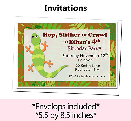 Personalized Reptile Snake Birthday Party Decorations Banner