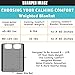 Calming Comfort Weighted Blanket by Sharper Image- A Heavy Blanket| 6 lbs, 41 in x 60 in, Grey