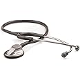 ADC Adscope 615 Platinum Sculpted Clinician Stethoscope with Tunable AFD Technology, Metallic Gray