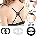 Cleavage Bra Strap Clips Converter For Hide Bra Straps (Black/Transparent)