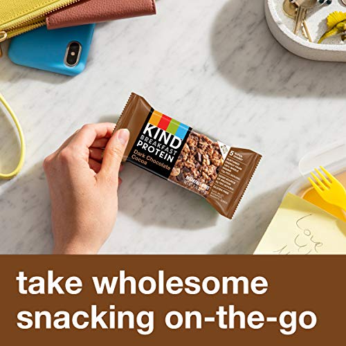 KIND Breakfast Protein Bars, Dark Chocolate Cocoa, Healthy Snacks