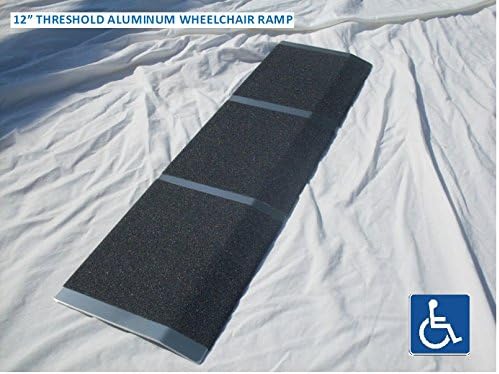 New Aluminum Wheelchair Ramp Threshold 12" X 36" Light Weight