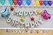 FECEDY® Silver Film Happy Birthday Balloons for Party Decoration