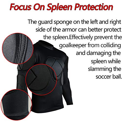image for SHINESTONE Men's Sport Soccer Crashproof Goal Keeper Goalie Padded Jer