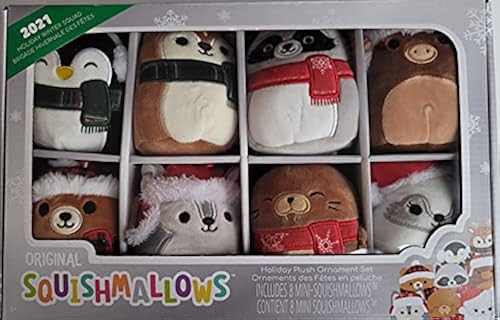 Squishmallow Ornaments 2021 Holiday Winter Squad Pack Mini
