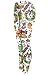 Pink Queen Women's Christmas Santa Claus Print Leggings Stretchy Tights