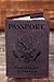 Leather Passport Cover - Passport Holder (Purple)