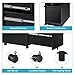 DEVAISE 3-Drawer Mobile File Cabinet with Lock, Legal/Letter Size, Black
