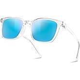 B.N.U.S Scratch-Resistant Polarized Sunglasses with Corning Glass Lenses for Superior Clarity and UV Protection