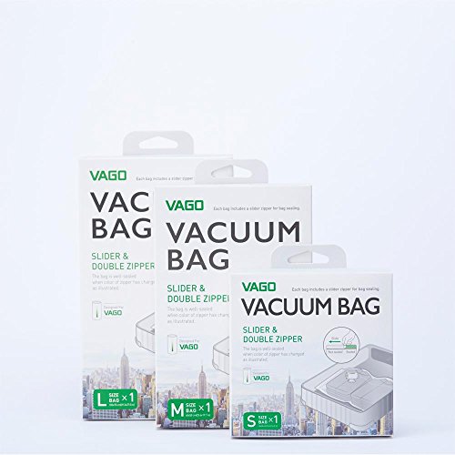 VAGO Portable Vacuum Compression Bag Travel Luggage Space Saver SML S 36cm x 36cm