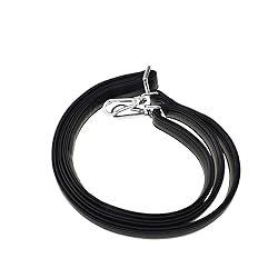 HAHIYO Adjustable Smooth Black Leather Purse Chain