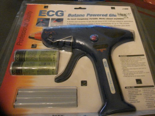 ECG J-600 Butane Powered Glue Gun, Cordless, 100 min Run Time