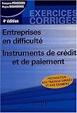 Entreprises en difficulté : Instruments de crédit et de paiement by 