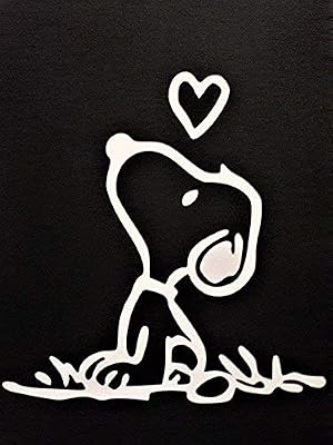 Snoopy Peanuts Inspired Cartoons Vinyl Decal Sticker White Cars Trucks Vans Suv Laptops Wall Art 5 25 X 5 25 Cgs770 Buy Online At Best Price In Uae Amazon Ae