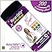 Nurse Hatty® - 200ct. pH Strips w Free App - Made-in-The-USA (Economy Size - Single PAD) - pH Test Strips for Alkaline & Acid Levels for Home & Lab Use + 300+ Pages of Edu Pack - pH Scale of Urine