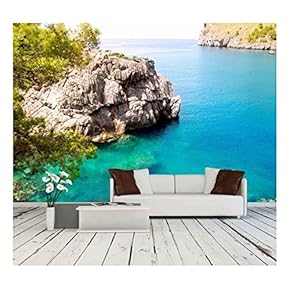 Escorca Sa Calobra Beach in Mallorca Balearic Island from Spain - Removable Wall Mural | Self-Adhesive Large Wallpaper - 66x96 inches