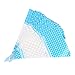 Delaman 50pcs Transparent Cone Bags Clear Cone Shaped Treat Bags with Twist Tie for Favor Christmas Candy Popcorn Handmade Cookies Christmas Party (Blue)